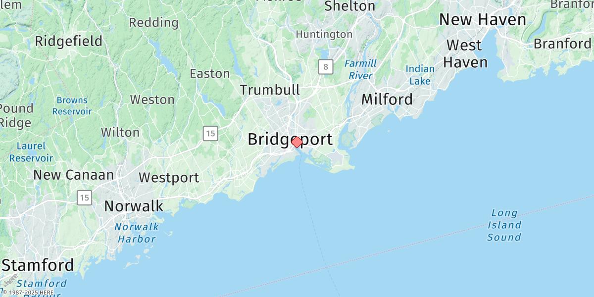 Map of Bridgeport