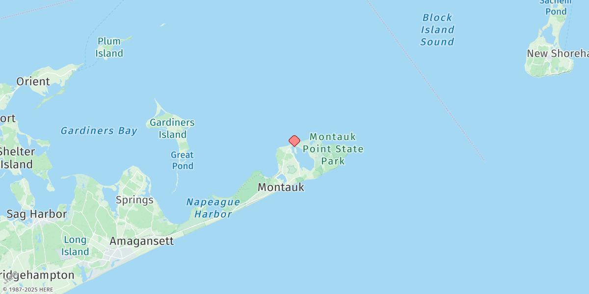 Map of Lake Montauk