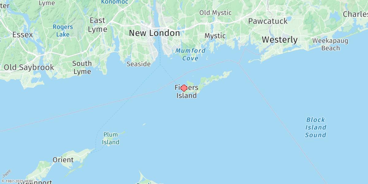 Map of Silver Eel Pond, Fishers Island, N.y.
