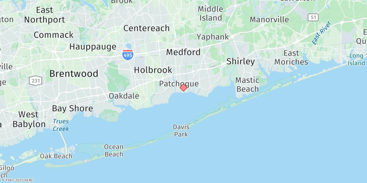 Map of Patchogue
