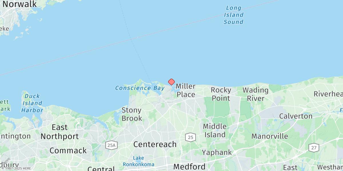Map of Cedar Beach