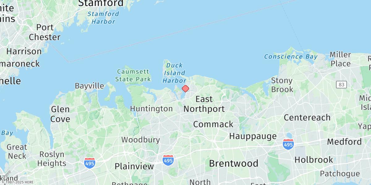 Map of Northport, Northport Bay