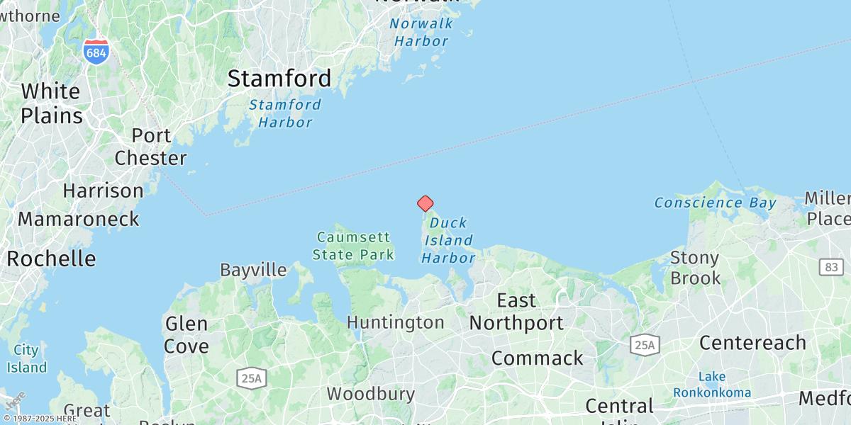 Map of Eatons Neck Point
