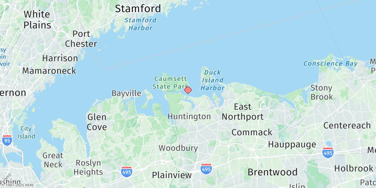 Map of Lloyd Harbor, Huntington Bay