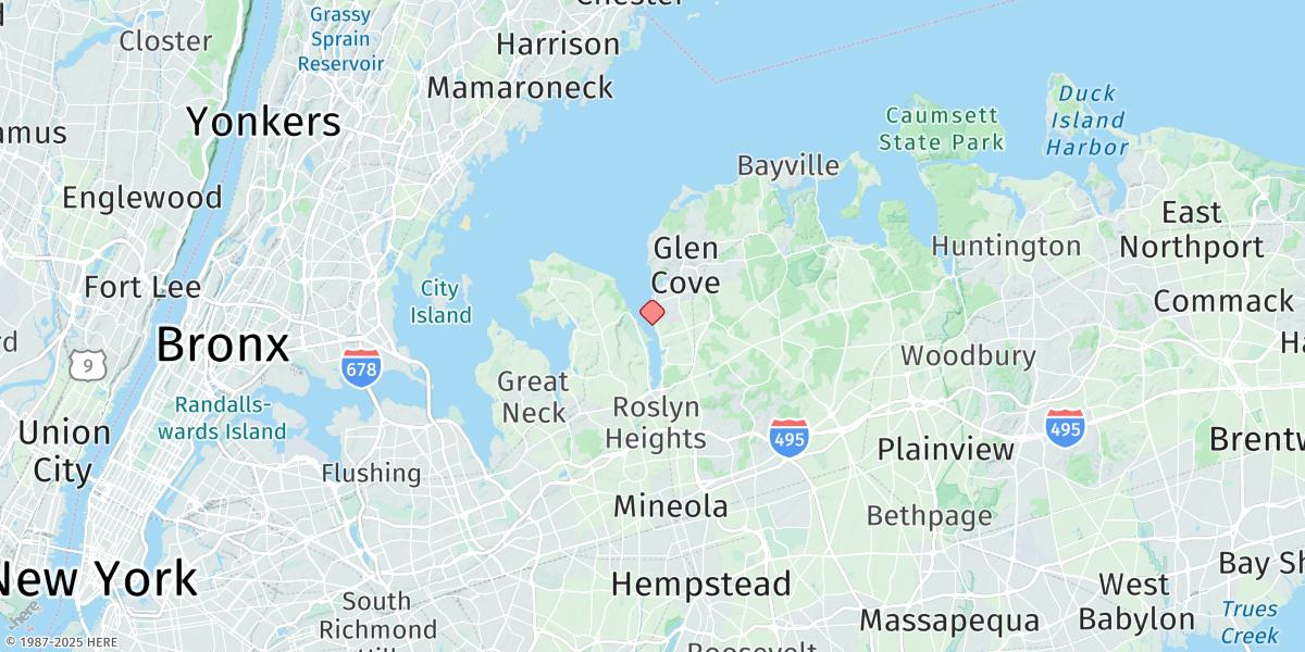 Map of Harry Tappen Marina, Hempstead Harbor