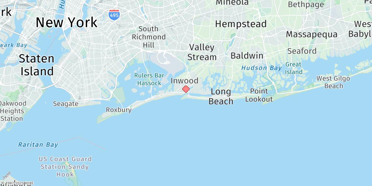 Map of East Rockaway Inlet, Atlantic Beach