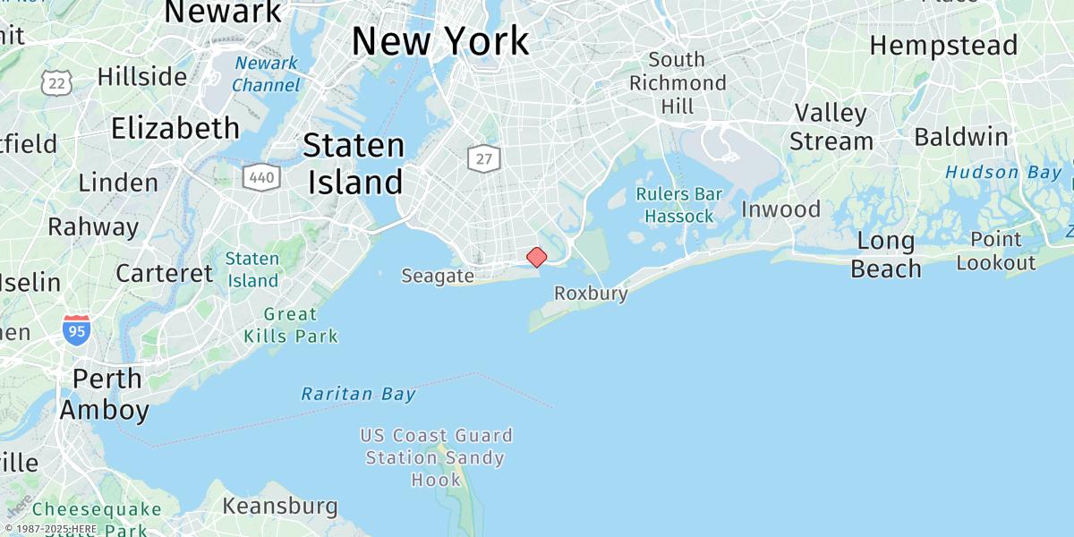 Map of Kingsborough, Sheepshead Bay