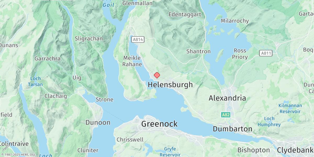 Map of Rhu Marina