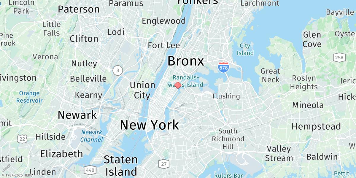 Map of Horns Hook, East 90th Street