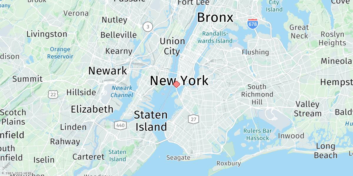 Map of New York (The Battery)