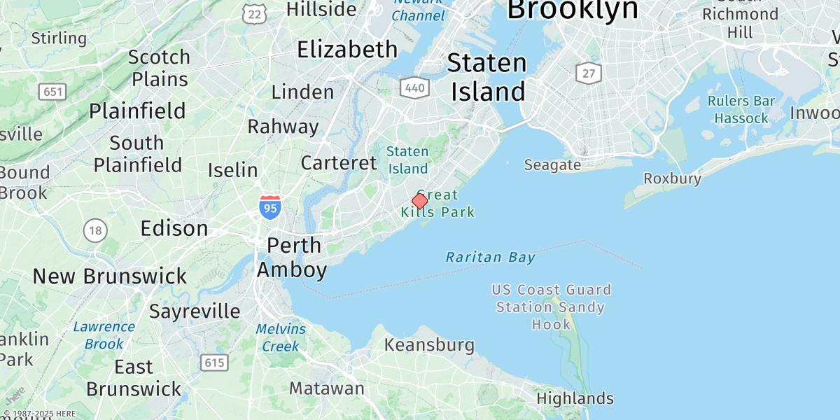 Map of Great Kills Harbor