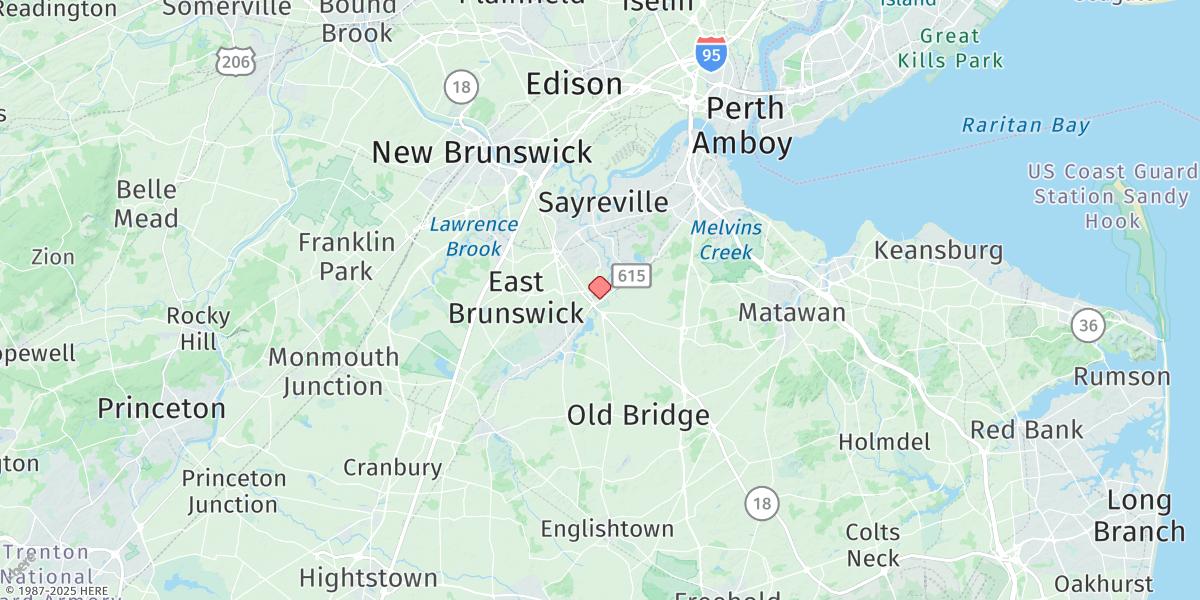 Map of Old Bridge, South River
