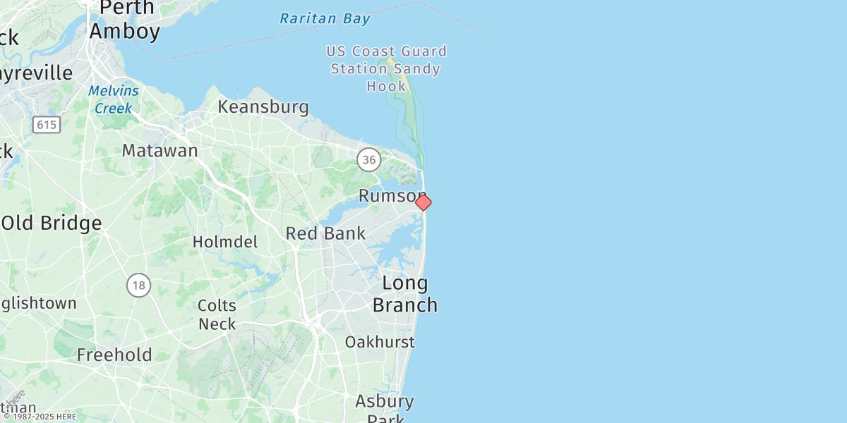 Map of Sea Bright