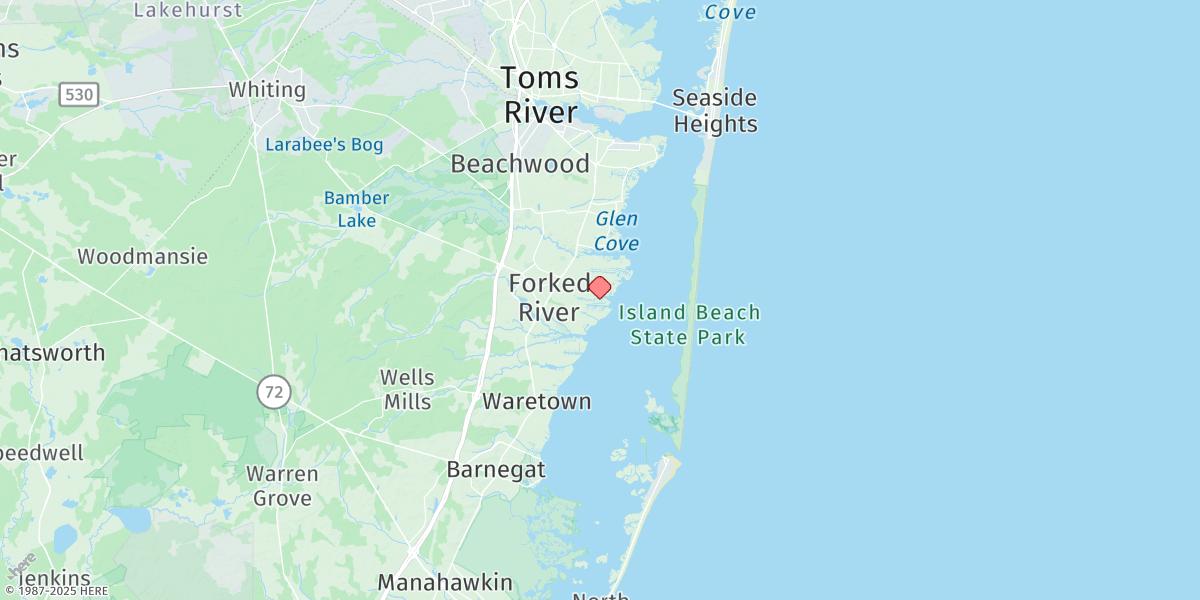 Map of Stouts Creek