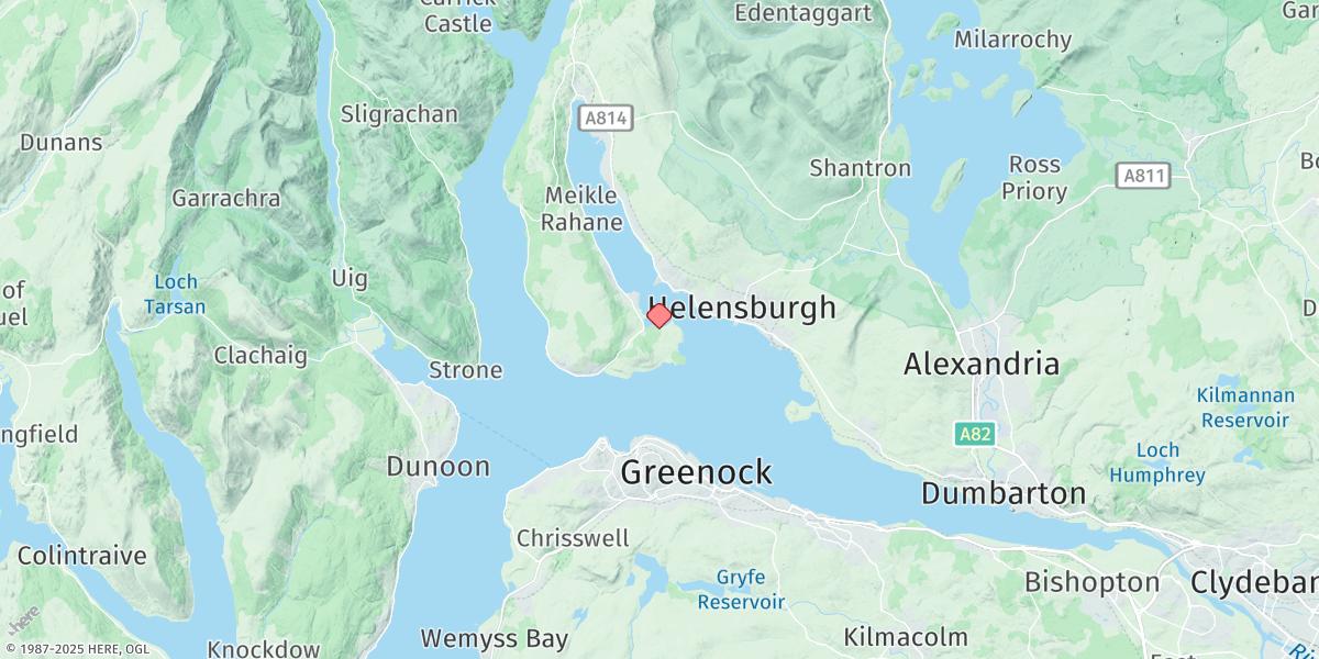 Map of Rosneath