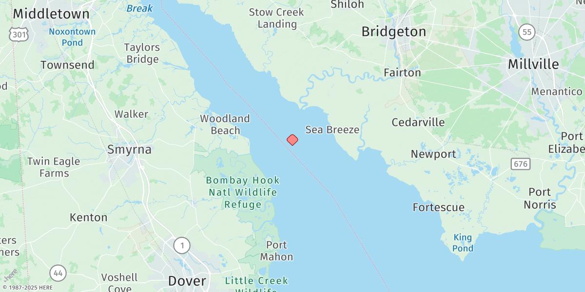 Map of Ship John Shoal
