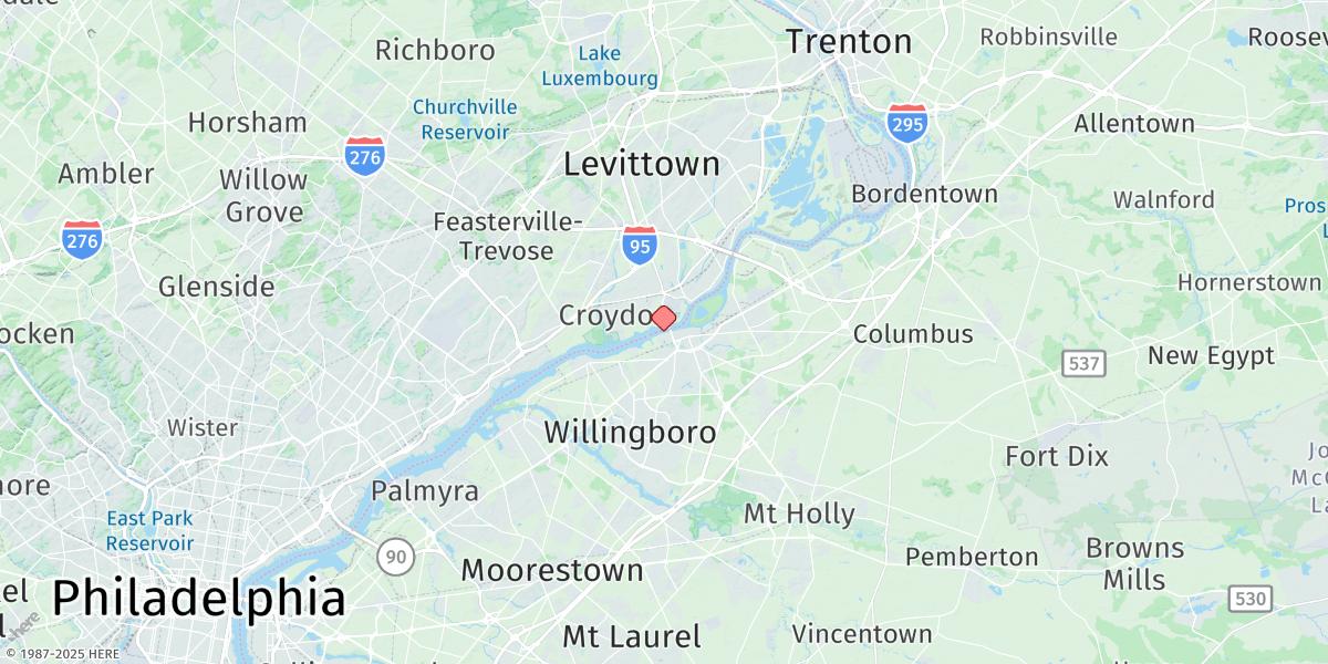 Map of Burlington, N.j.