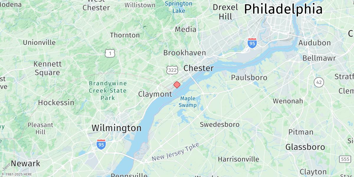 Map of Marcus Hook, Pa.