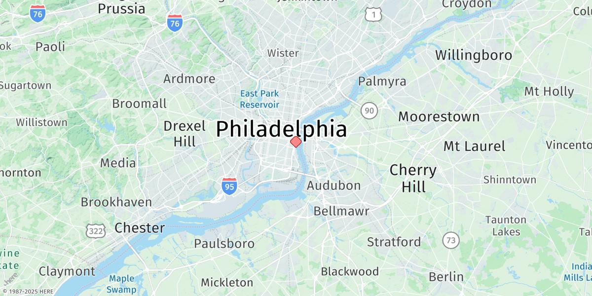 Map of Philadelphia, Us Coast Guard Station, Pa.
