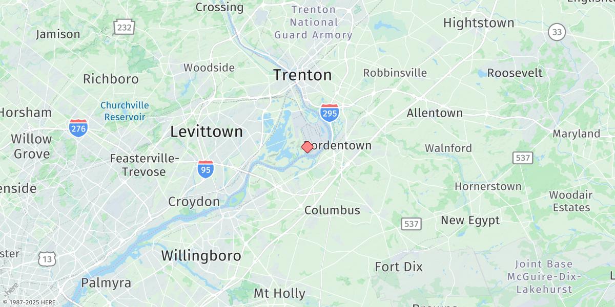 Map of Newbold, Pa.