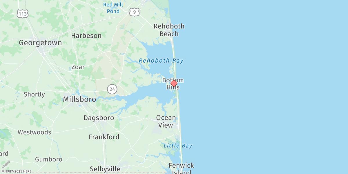 Map of Indian River Inlet (Coast Guard Station)