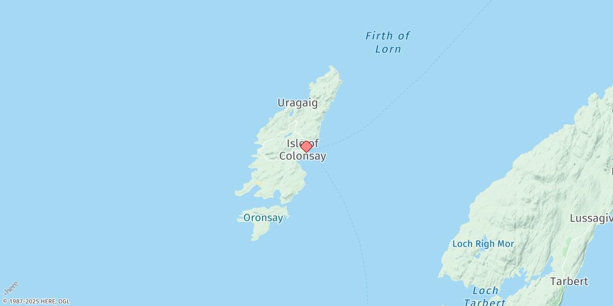 Map of Scalasaig