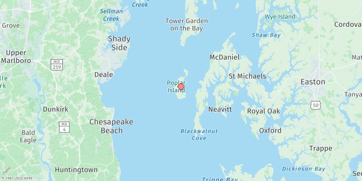 Map of Poplar Island
