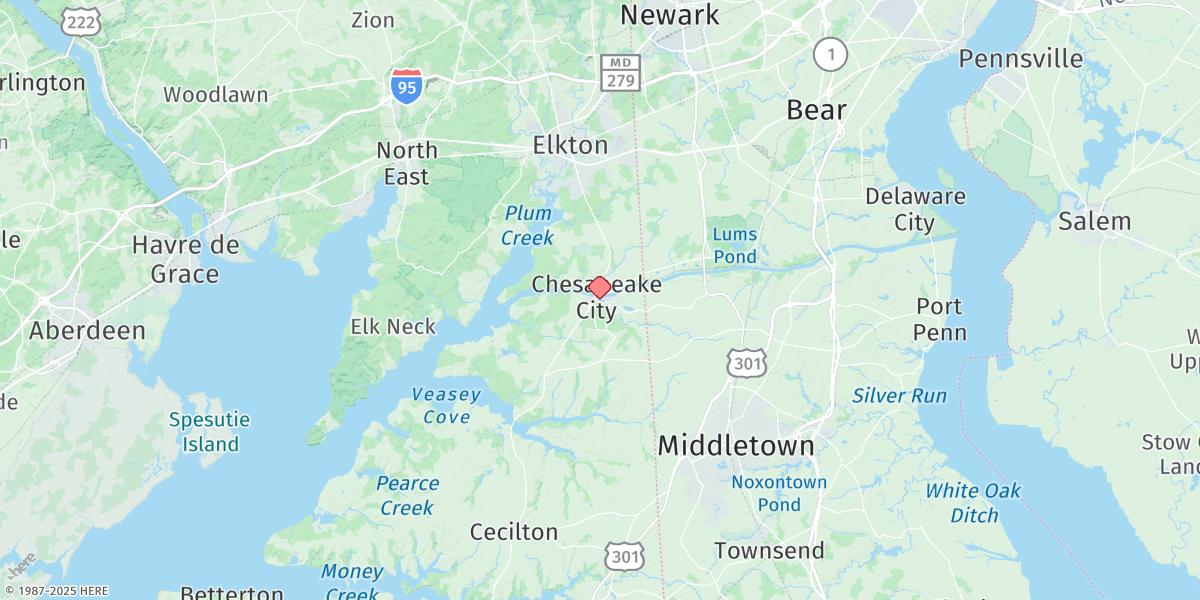 Map of Chesapeake City