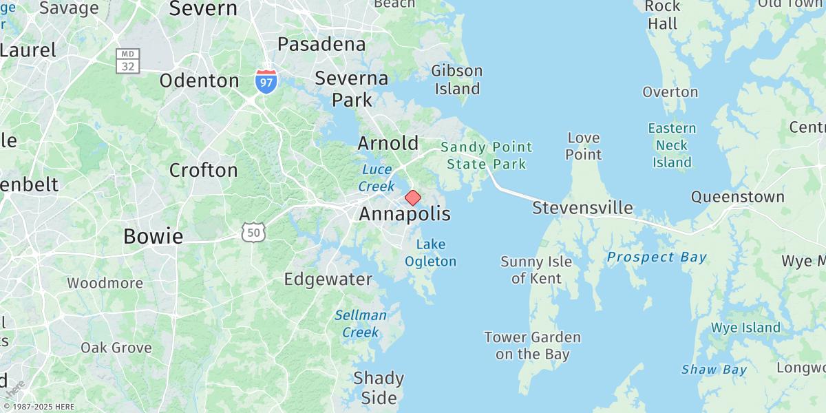 Map of Annapolis (Us Naval Academy)