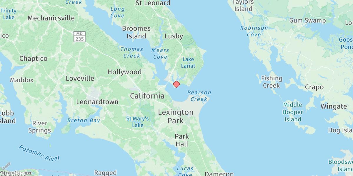 Map of Solomons Island