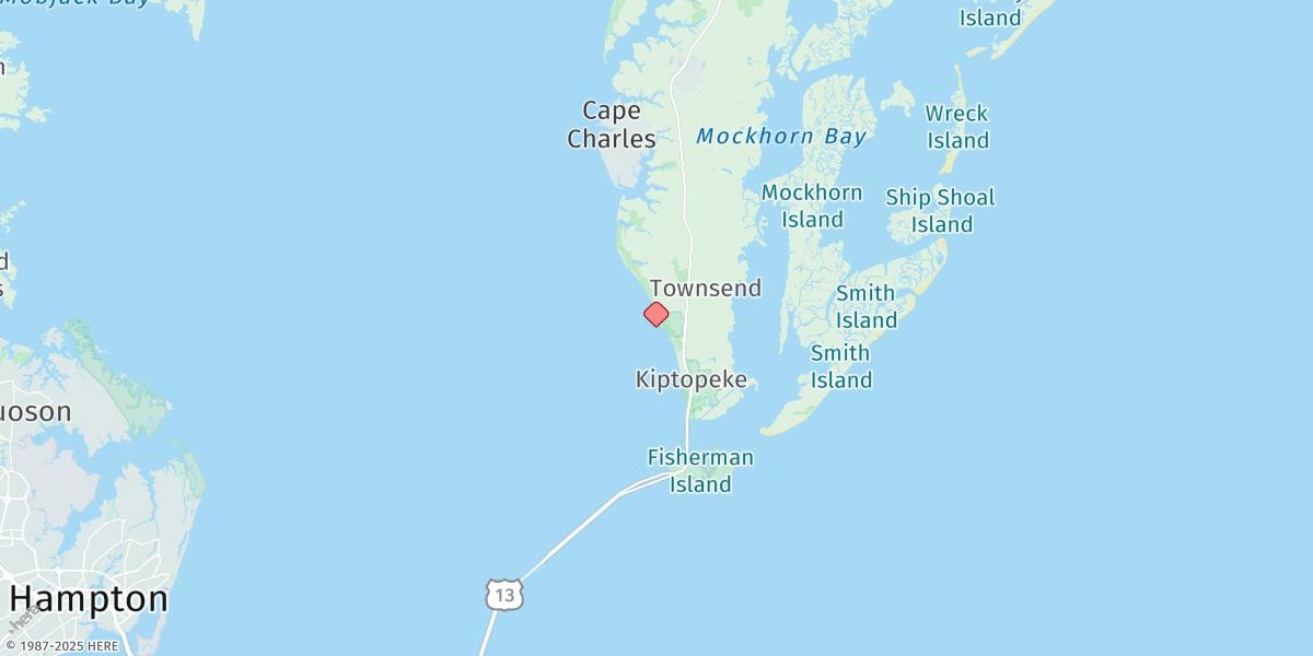 Map of Kiptopeke Beach