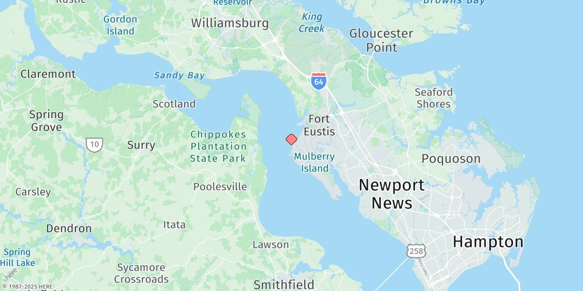 Map of Fort Eustis (Marad)