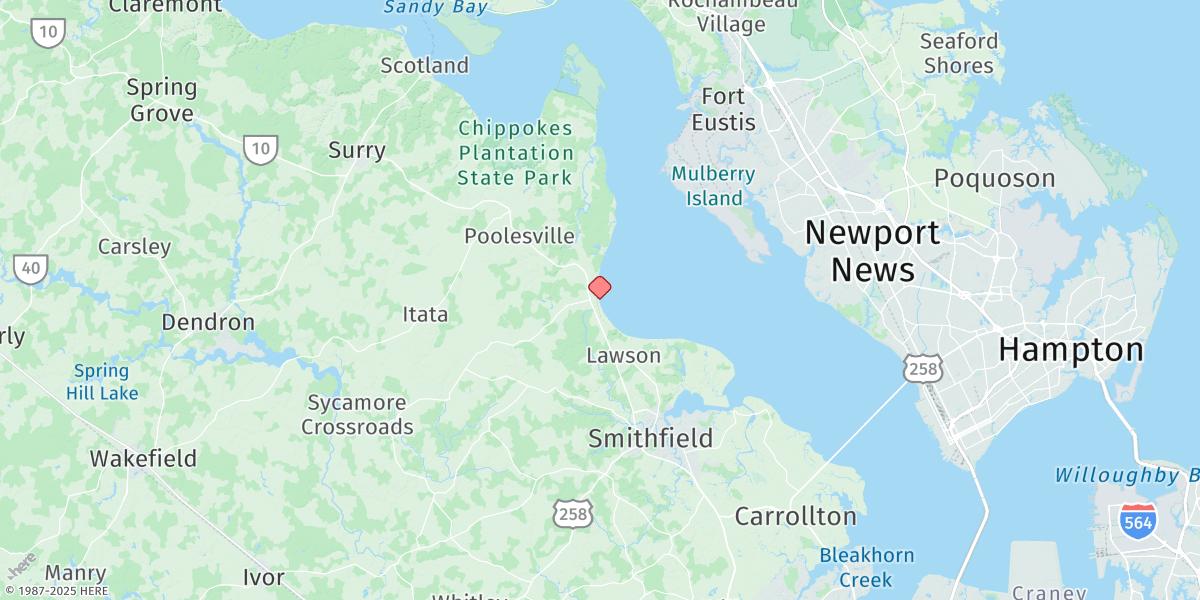 Map of Burwell Bay