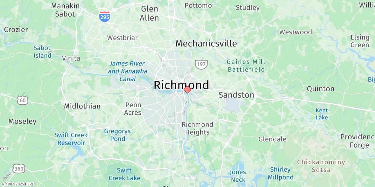 Map of Richmond (River Locks)