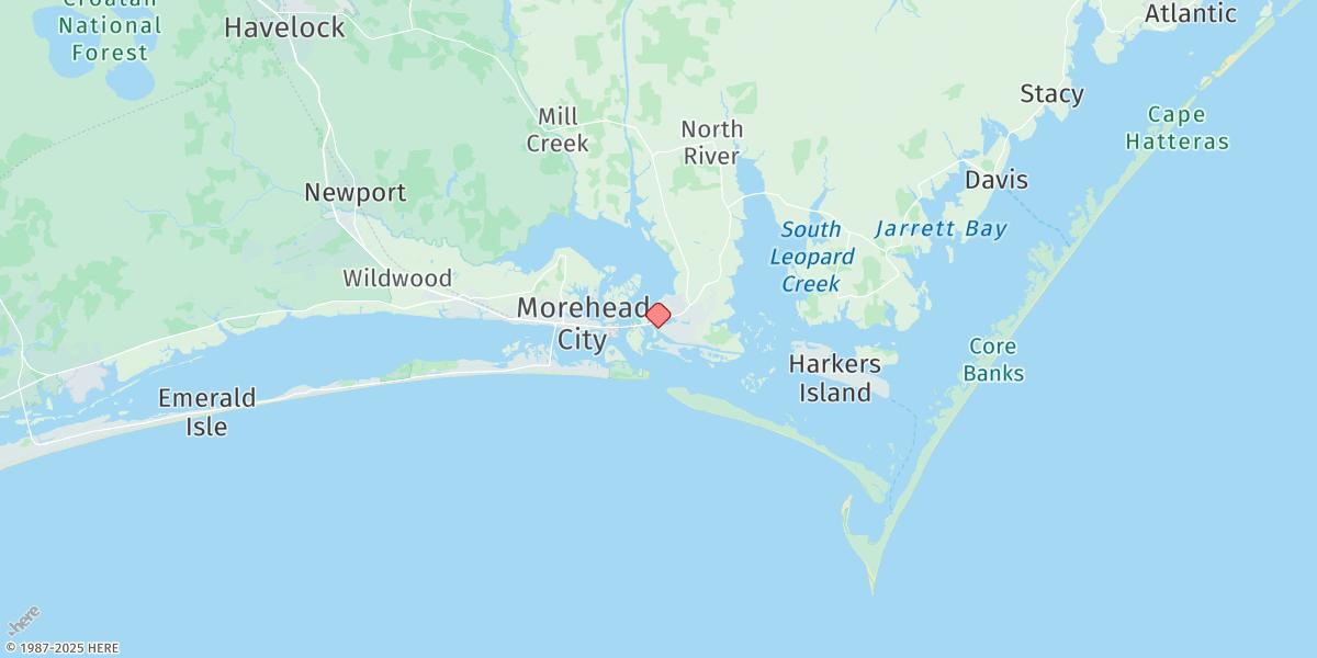 Map of Beaufort, Duke Marine Lab