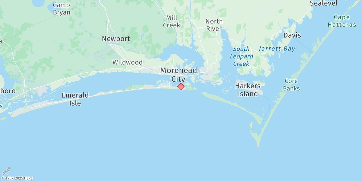 Map of Atlantic Beach