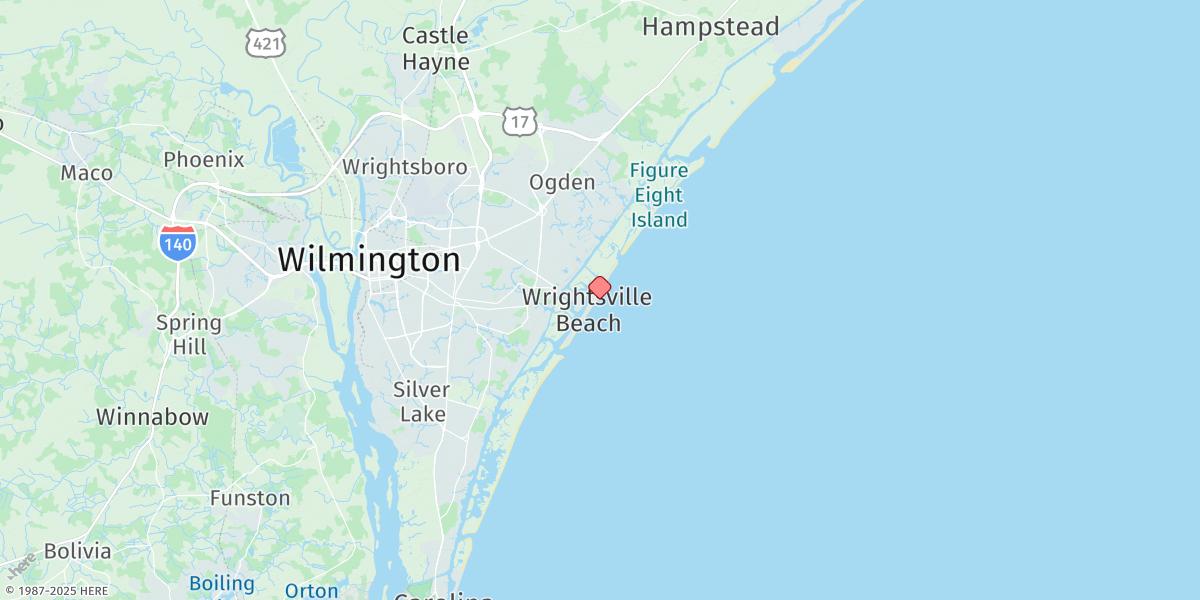 Map of Wrightsville Beach