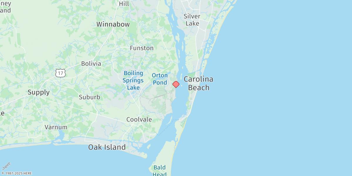 Map of Sunny Point Army Base, Wharf No.3