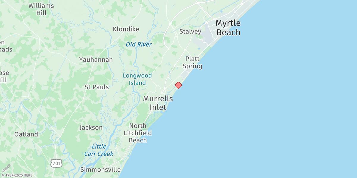 Map of Garden City Pier (Ocean)