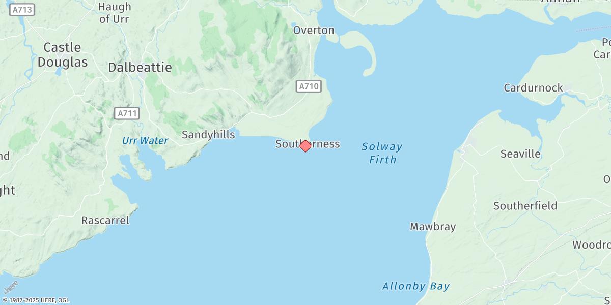 Map of Southerness Point