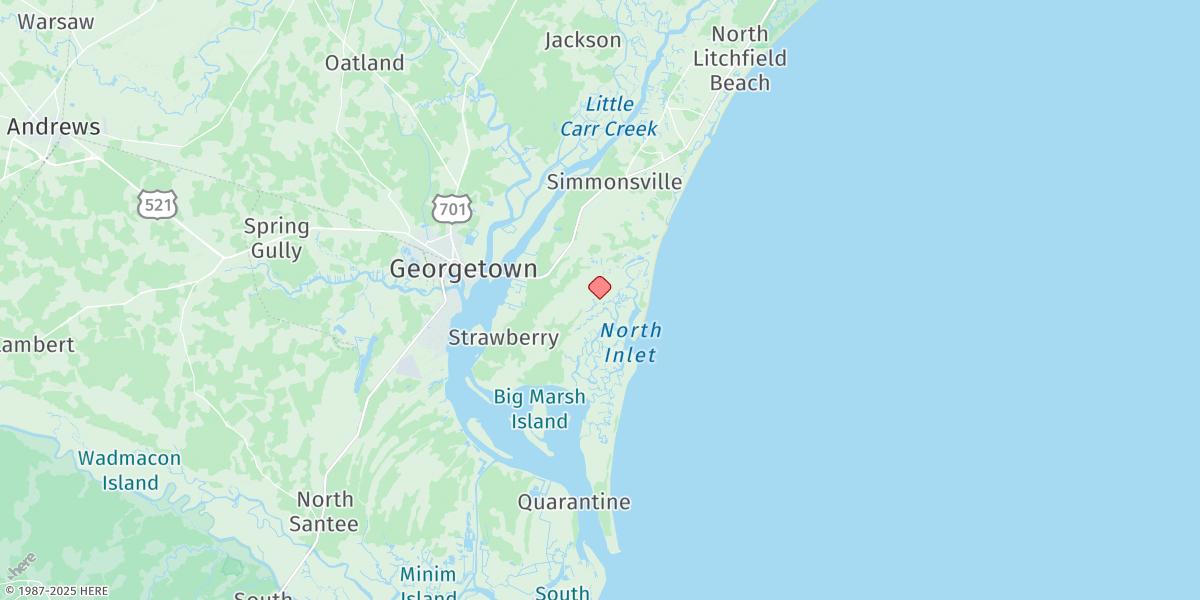 Map of Oyster Landing (N. Inlet Estuary)