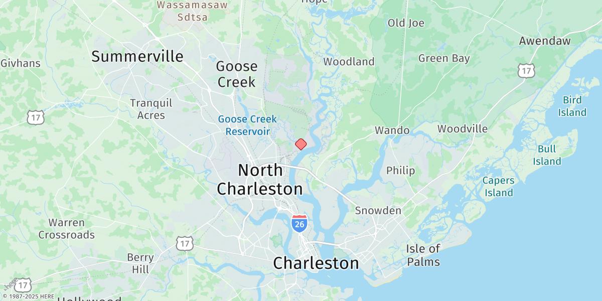 Map of Goose Creek Entrance
