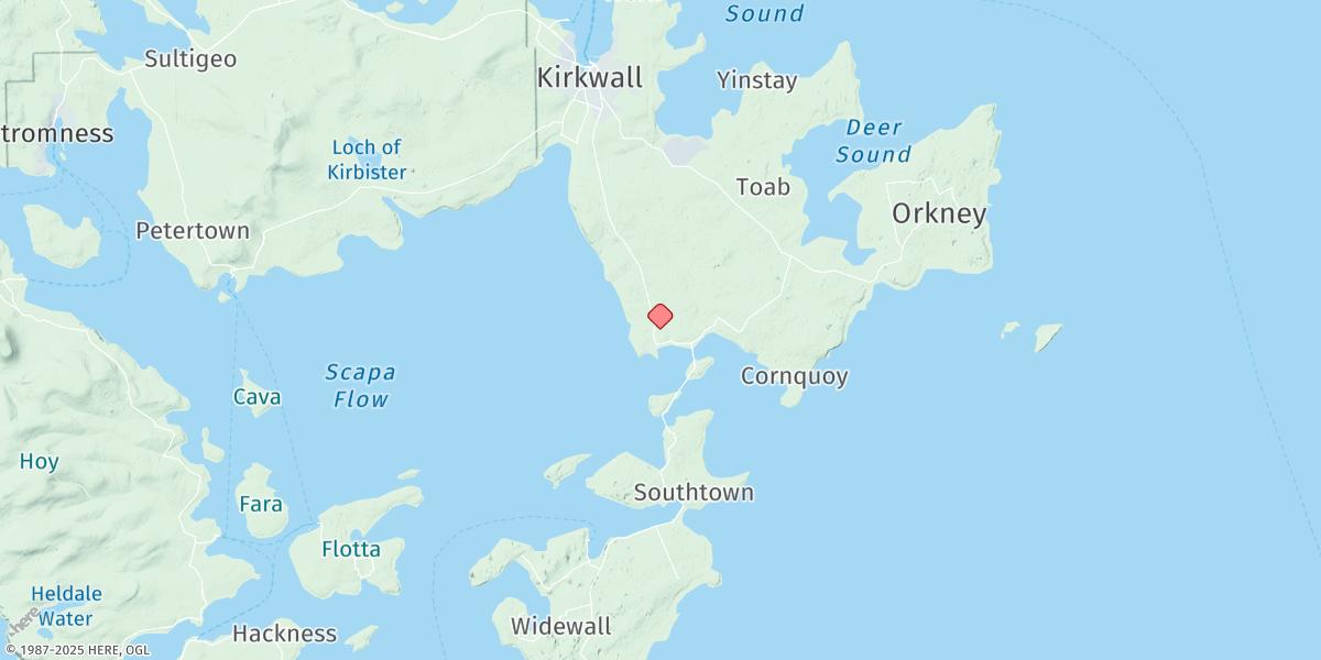 Map of St. Marys (Scapa Flow)