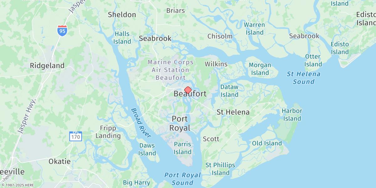 Map of Beaufort