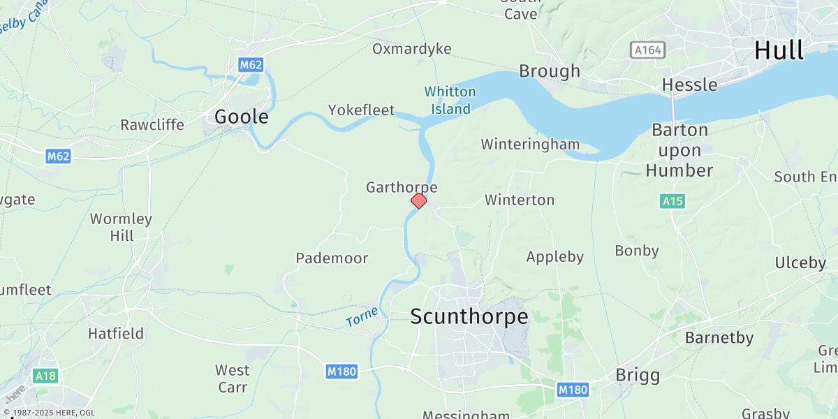Map of Burton Stather