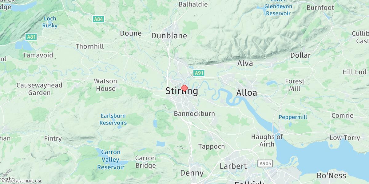 Map of Stirling