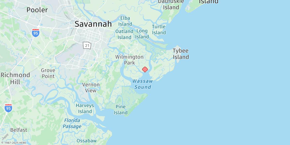 Map of Halfmoon Reef, Halfmoon River