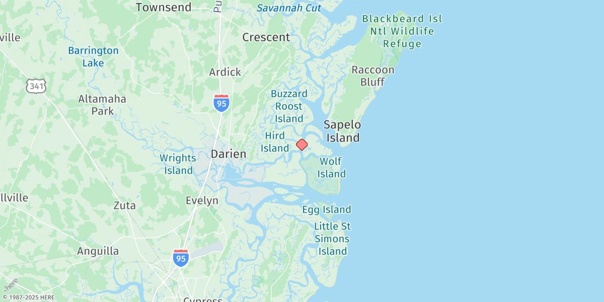 Map of Rockdedundy River (Daymark 185)