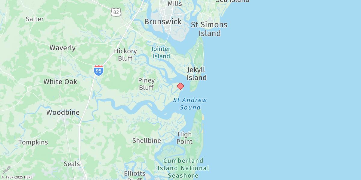 Map of Raccoon Key Spit