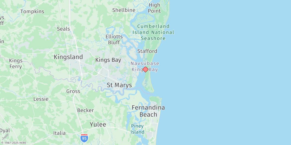 Map of Seacamp Dock, Cumberland Island
